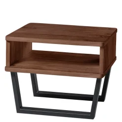 Industrial Doppelbett in Nussbaum Braun - Lavrin