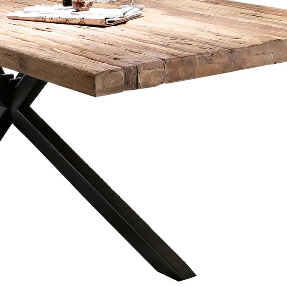 Industrial Esstisch aus recyceltem Teakholz - Doan