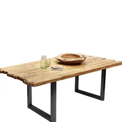 Industrial Esstisch aus rustikalem Teak Altholz - Chats