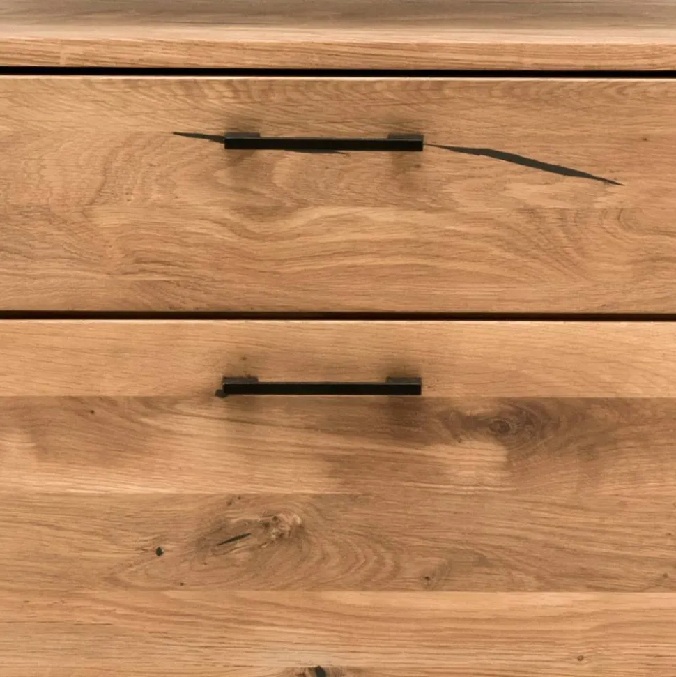 Industrial Highboard aus Wildeiche und Stahl - Ingbo