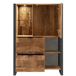 Industrial Highboard mit LED Beleuchtung - Acira