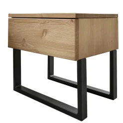 Industrial Nachtkommode aus Kiefer Massivholz - Catania