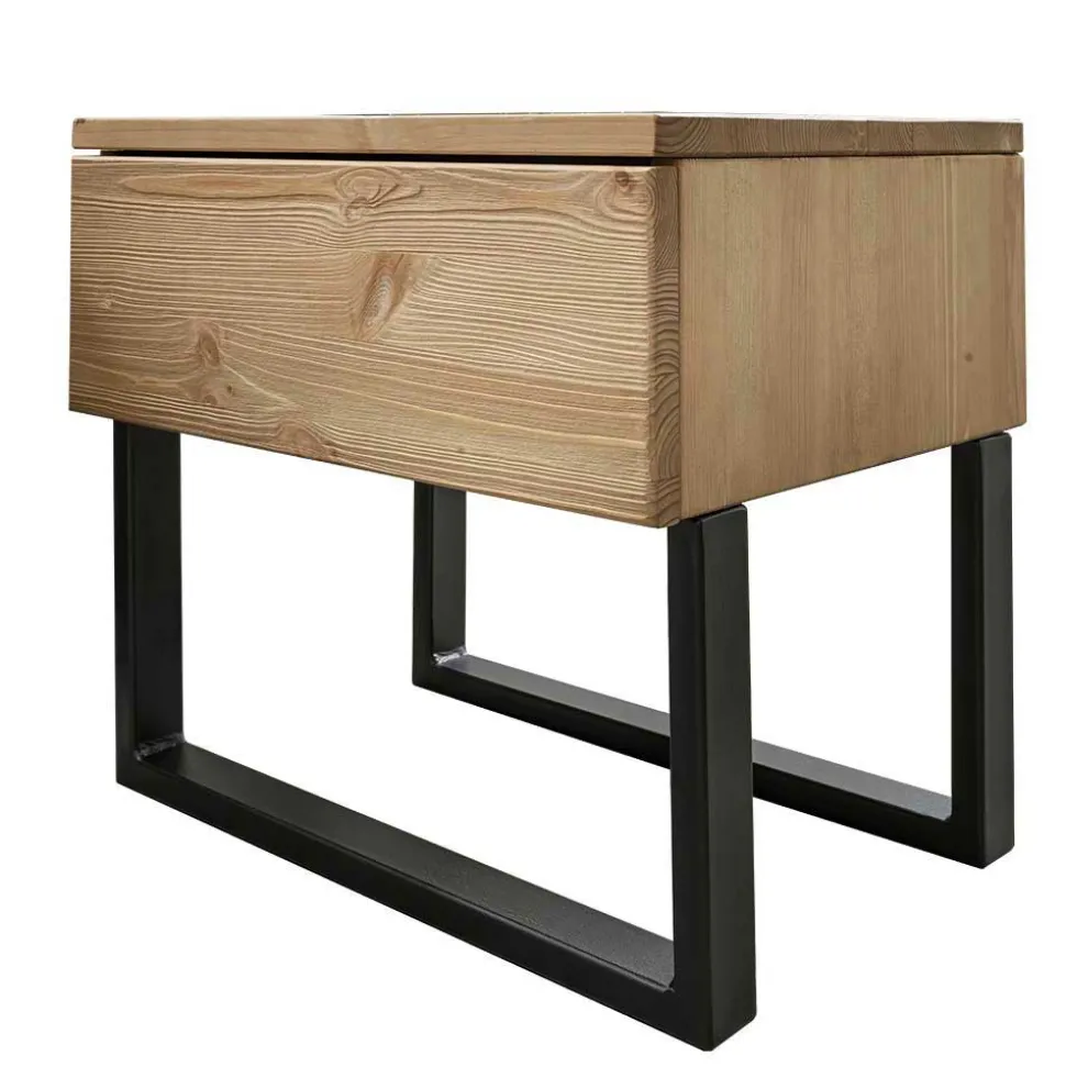 Industrial Nachtkommode aus Kiefer Massivholz - Catania