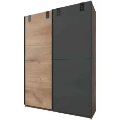 Industrial Schiebetürenschrank zweifarbig - Janeiro