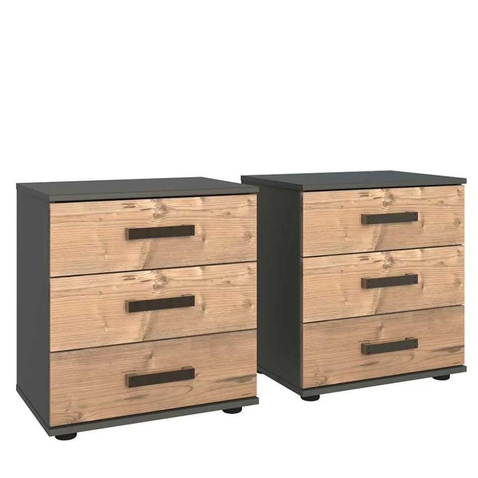 Industrial Schlafzimmereinrichtung Set - Ardila (vierteilig)