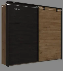 Industrial Schwebetürenschrank 2-türig - Bram