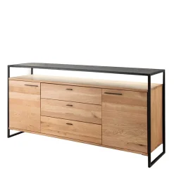 Industrial Sideboard aus Wildeiche Massivholz - Manarola