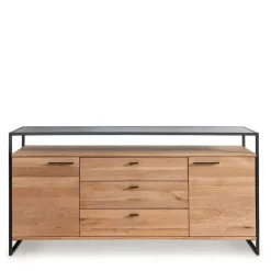 Industrial Sideboard aus Wildeiche Massivholz - Manarola