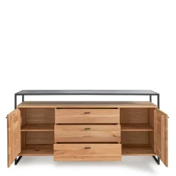 Industrial Sideboard aus Wildeiche Massivholz - Manarola