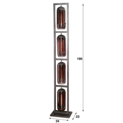 Industrial Stehleuchte 4-flammig - Shoff