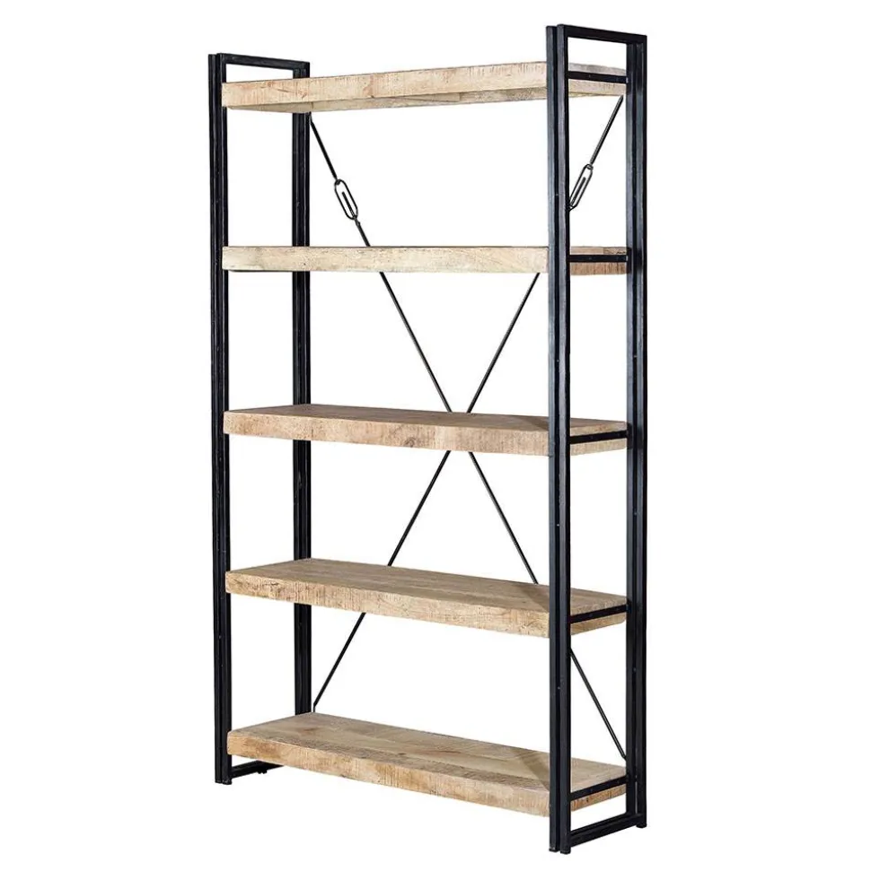 Industrial Style Standregal aus Mangoholz - Traudarian