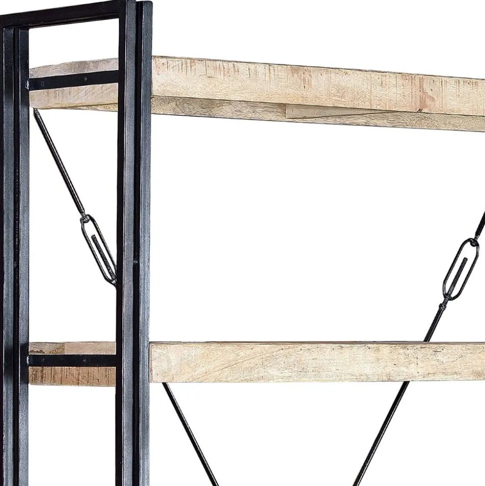 Industrial Style Standregal aus Mangoholz - Traudarian