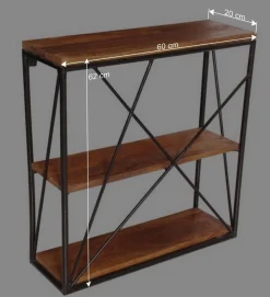 Industrial Style Wandregal ohne Rückwand - Offia