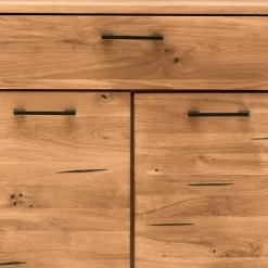 Industrial-Kommode aus Wildeiche Massivholz - Ingbo