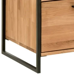 Industrial-TV-Board aus Wildeiche Massivholz - Ingbo