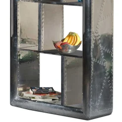 Industry Design Regal mit Alu Oberfläche - Pilot