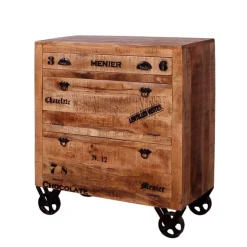 Industry Garderobenmöbel Indri aus Mangobaum Massivholz (sechsteilig)