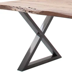Industry Style Esstisch mit Baumkanten - Lymesca