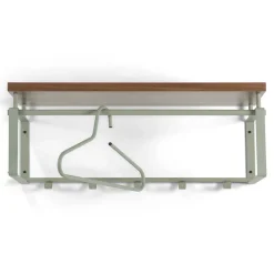 Industry Wandgarderobe in Graugrün Stahl - Studiana