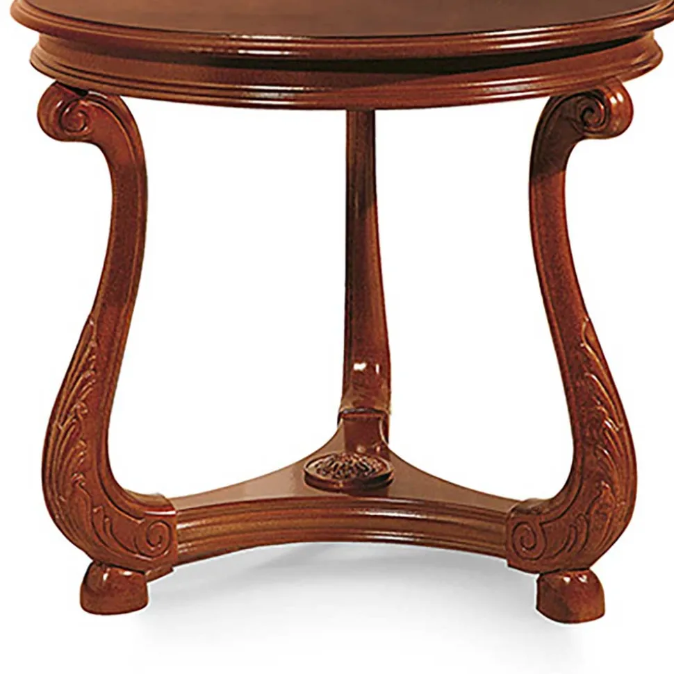 Italienischer Design Beistelltisch in Nussbaumfarben - Vibon