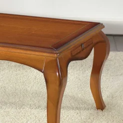 Italienischer Design Couchtisch Mugello aus Massivholz