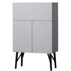 Japandi Barschrank in Hellgrau - Looning