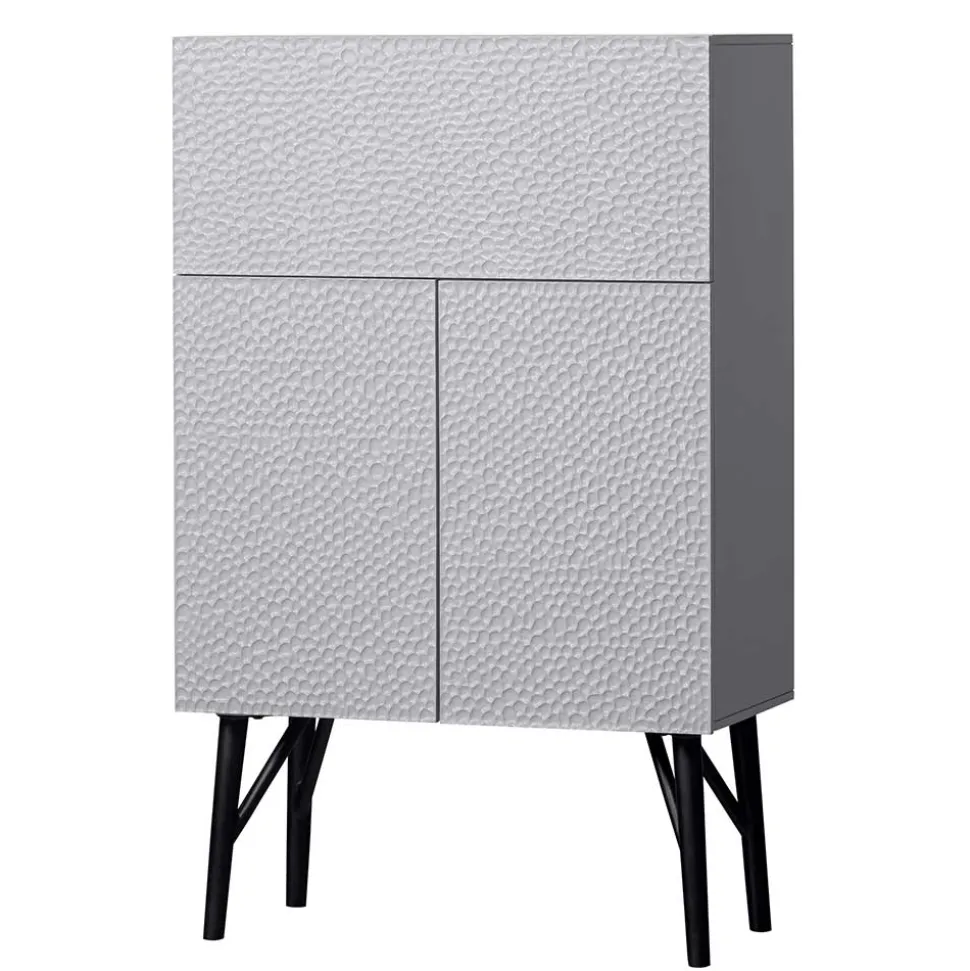 Japandi Barschrank in Hellgrau - Looning