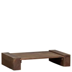 Japandi Couchtisch in Dunkelbraun - Houston
