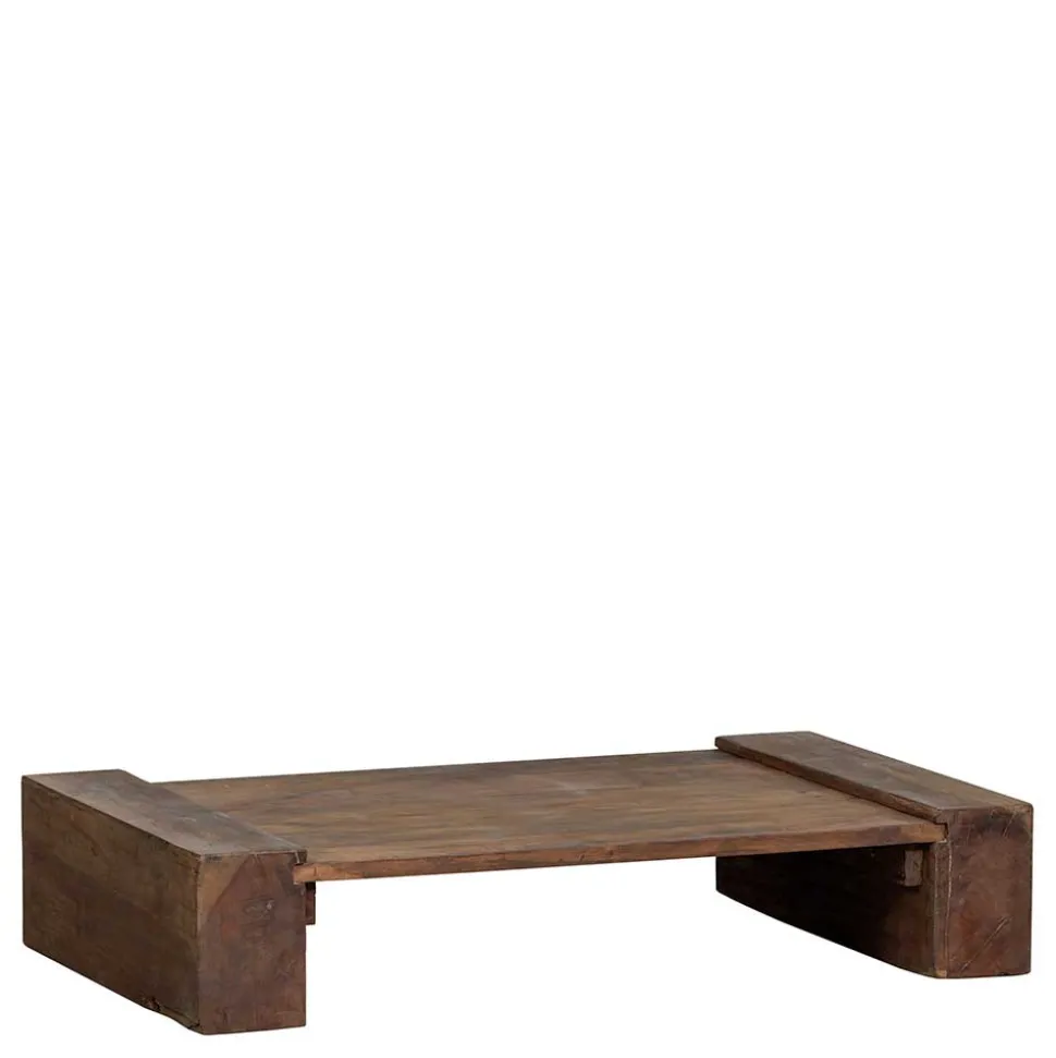 Japandi Couchtisch in Dunkelbraun - Houston