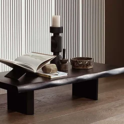 Japandi Couchtisch in Schwarz - Aldura