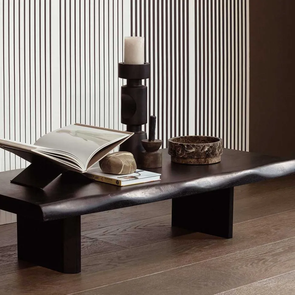 Japandi Couchtisch in Schwarz - Aldura