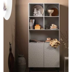 Japandi Regal in Hellgrau - Looning