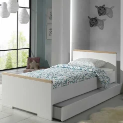 Jugend Schlafzimmer Möbel in Weiß - Eldrus (dreiteilig)