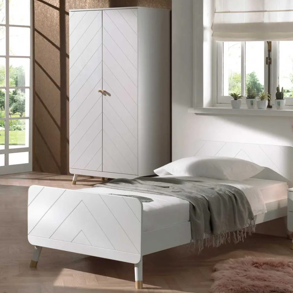 Jugendmöbel in Weiß - Zimventa (vierteilig)