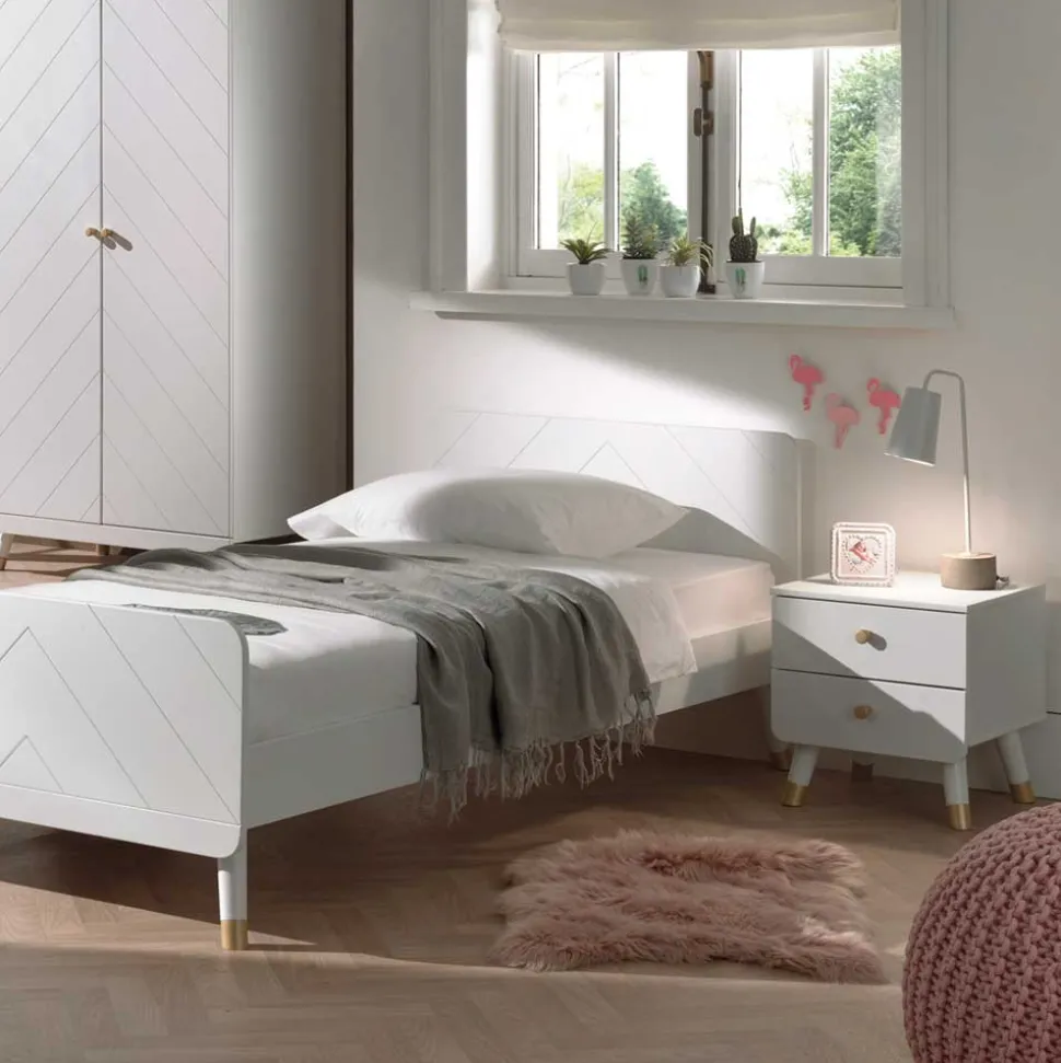 Jugendmöbel in Weiß - Zimventa (vierteilig)