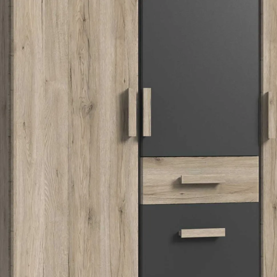 Jugendzimmer in Eiche San Remo Optik - Jilamenda (siebenteilig)