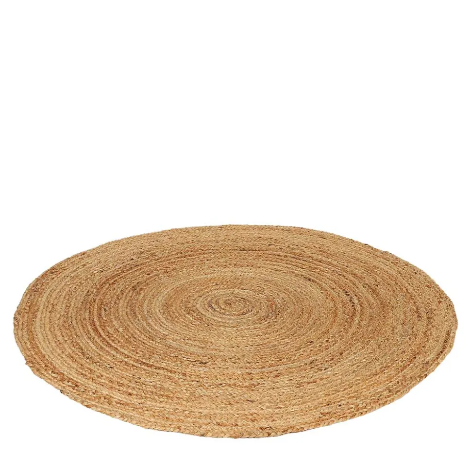 Jute Teppich in Rund - Uliano