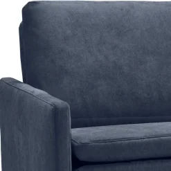 Kaltschaum Schlafsofa in Dunkelblau - Casparo