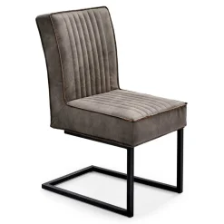 Kantiger Schwingstuhl in Schlamm - Addagio (2er Set)