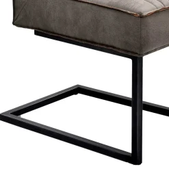 Kantiger Schwingstuhl in Schlamm - Addagio (2er Set)