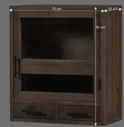 Küche Hängeschrank mit Glastür - Macsena I