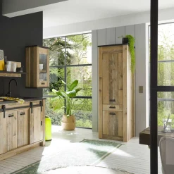 Küche Hochschrank in verwitterter Holzoptik - Garisa