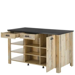 Küchenausstattung Möbel-Set mit Insel - Garisa (sechsteilig)