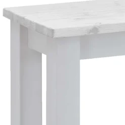 Küchenbank in Weiß aus Kiefer - Molzau