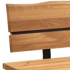 Küchenbank mit Rückenlehne aus Wildeiche - Piton