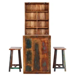 Küchenbar ausklappbar im Shabby Chic - Jamaica (dreiteilig)