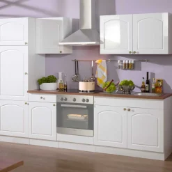 Küchen-Block Light in Weiß (sechsteilig)