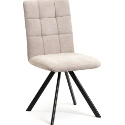 Küchen-Drehstühle in Beige und Schwarz - Yvons (2er Set)