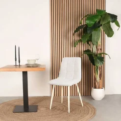 Küchenstuhl in Champagner und Weiß - Shake