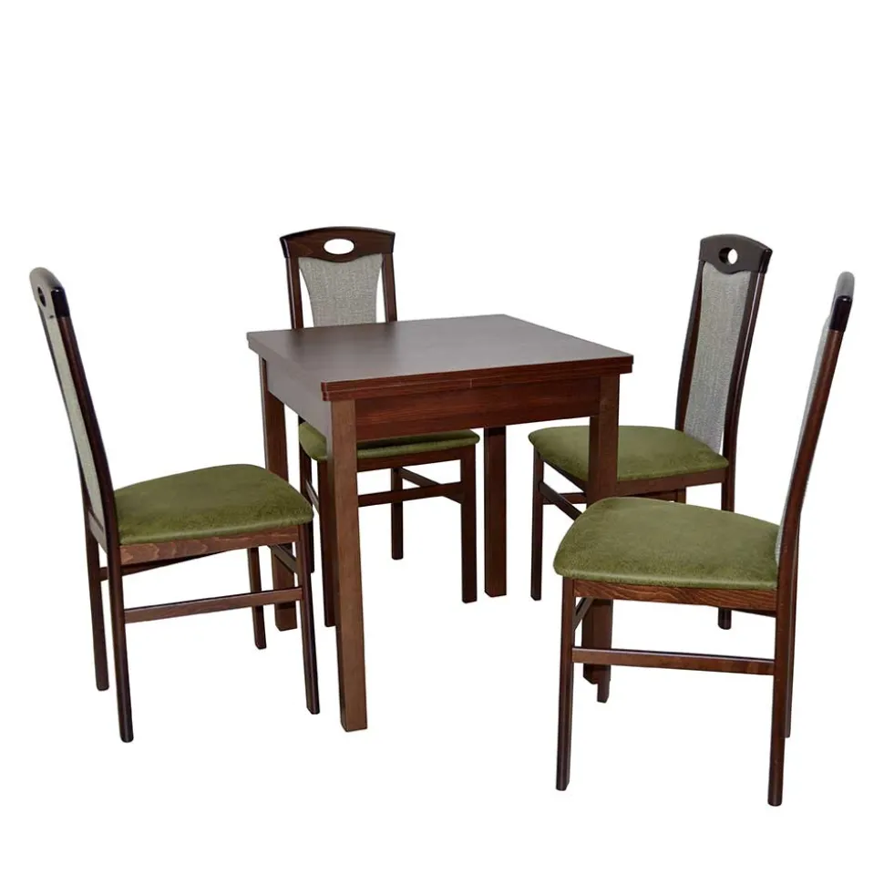 Küchentisch Essgruppe in Nussbaum - Solida (fünfteilig)